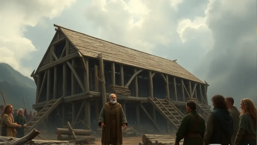 Construction of Ark By Noah