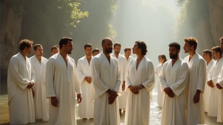 Believers ready for baptism