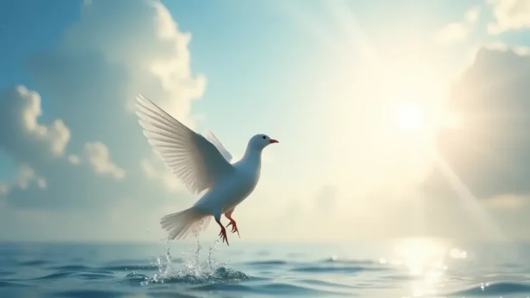 Holy Spirit symbol in baptism