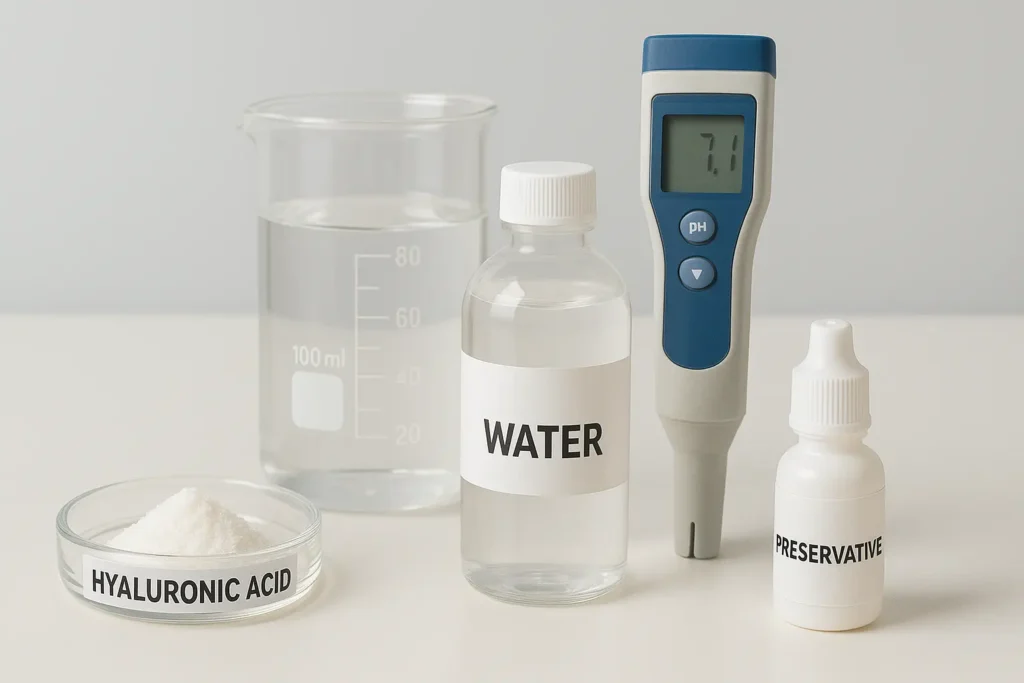How to make DIY Hyaluronic Acid Serum at Home method 1